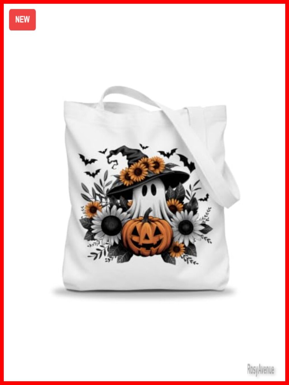 Canvas Tote Bag Reusable Halloween Thanksgiving Gift